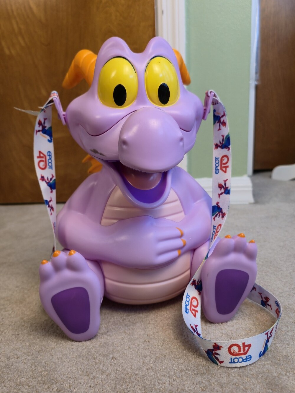 Disney Figment Epcot 40 Popcorn Bucket Theme Park Souvenir